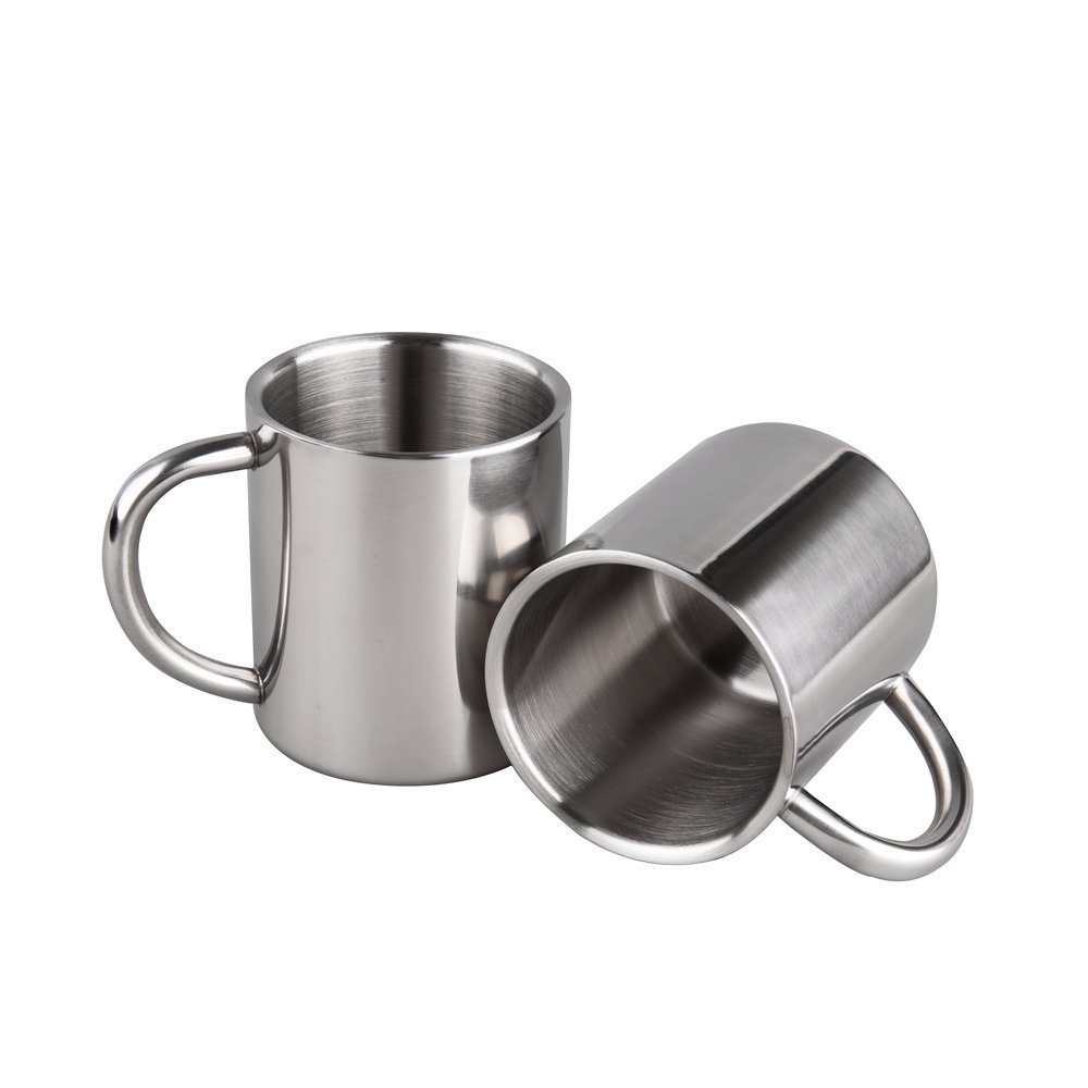 Coffee Mugs 200mL Metal Coffee Cup Mug Shatterproof Insulated Cups