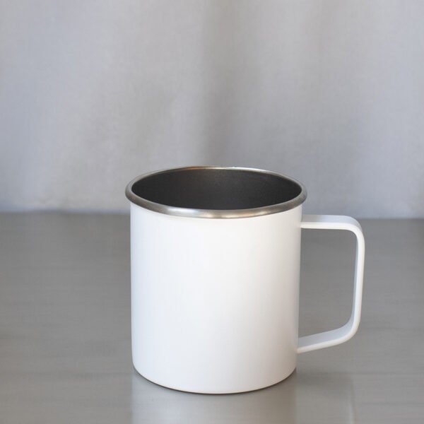 400ml stainless steel mug with wood handle and lid (copy)