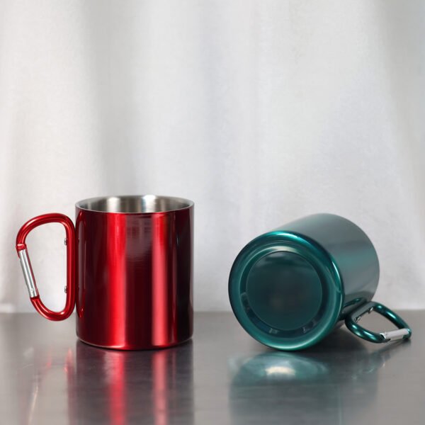 stainless steel carabiner camping hiking mug (copy)